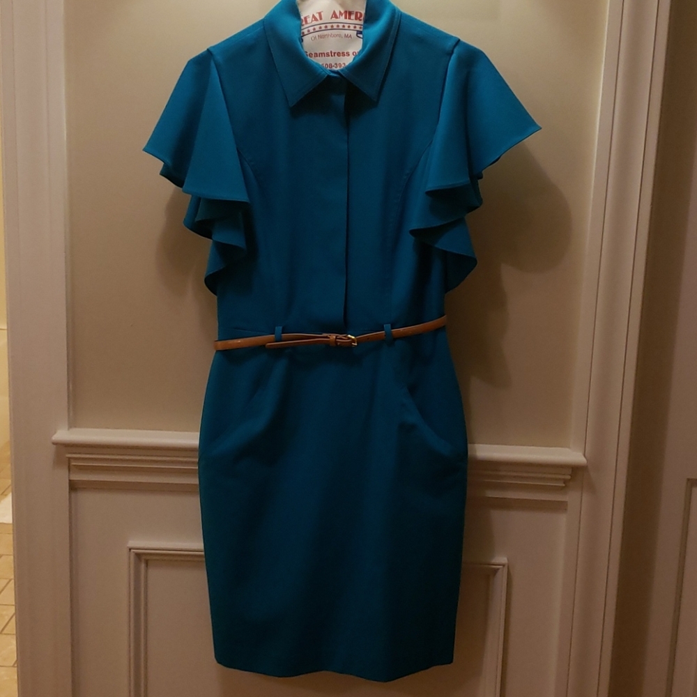 Calvin Klein, size 6, aqua blue
